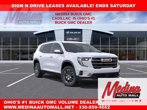 Summit White 2026 GMC Acadia Elevation