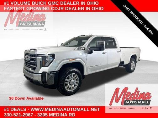 White Frost Tri-Coat 2024 GMC Sierra 3500 SLT