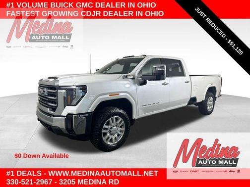 White Frost Tri-Coat 2024 GMC Sierra 3500 SLT