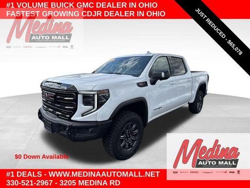 Summit White 2025 GMC Sierra 1500 AT4X
