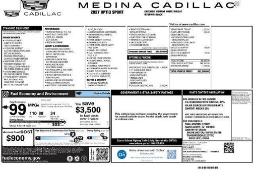 Vibrant White 2027 Cadillac OPTIQ Sport