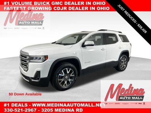 Summit White 2023 GMC Acadia SLE