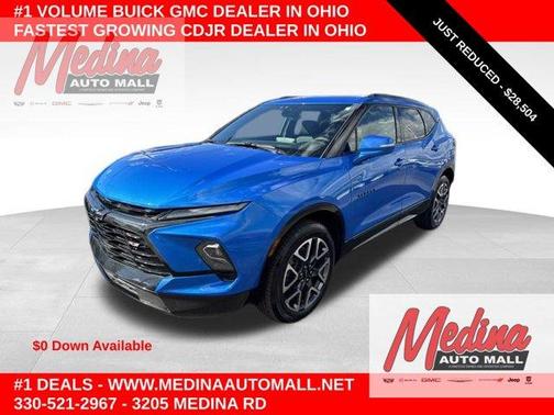 Rip Tide Blue 2024 Chevrolet Blazer RS