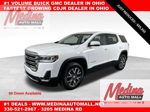 Summit White 2023 GMC Acadia SLE