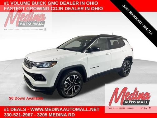 Bright White Clearcoat 2024 Jeep Compass Limited
