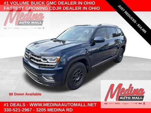 Tourmaline Blue Metallic 2018 Volkswagen Atlas 3.6L SEL