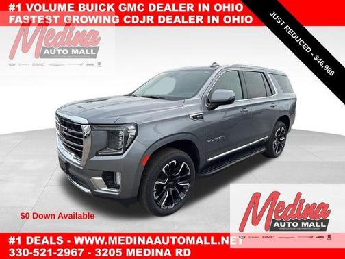 Satin Steel Metallic 2022 GMC Yukon SLT