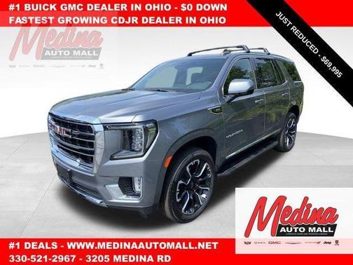 Satin Steel Metallic 2022 GMC Yukon SLT