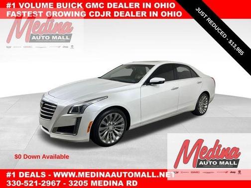 Crystal White Tri-Coat 2017 Cadillac CTS 2.0L Turbo Luxury