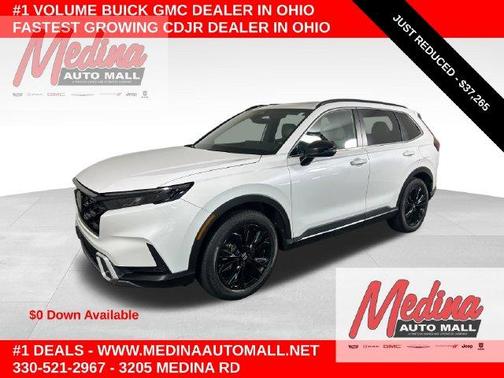 Platinum White Pearl 2025 Honda CR-V Hybrid Sport Touring