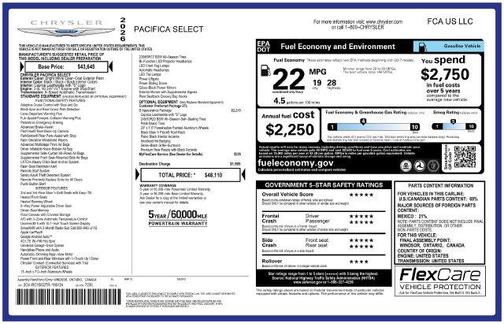 Bright White Clearcoat 2026 Chrysler Pacifica Select