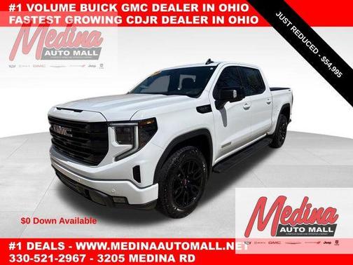 Summit White 2025 GMC Sierra 1500 Elevation