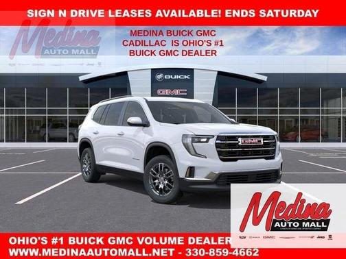 Summit White 2026 GMC Acadia Elevation