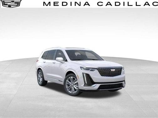 Crystal White Tri-Coat 2025 Cadillac XT6 Premium Luxury AWD