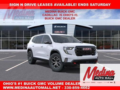 Glacier White 2026 GMC Acadia AT4