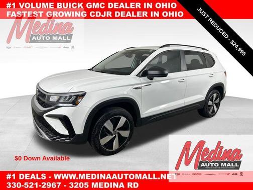 Pure White 2024 Volkswagen Taos 1.5T S