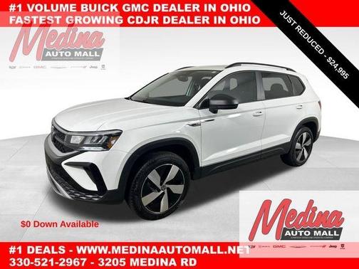 Pure White 2024 Volkswagen Taos 1.5T S
