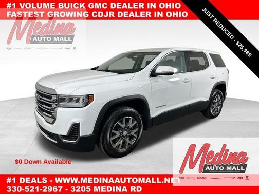 Summit White 2023 GMC Acadia SLE