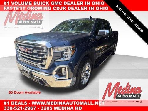 Pacific Blue Metallic 2020 GMC Sierra 1500 SLT