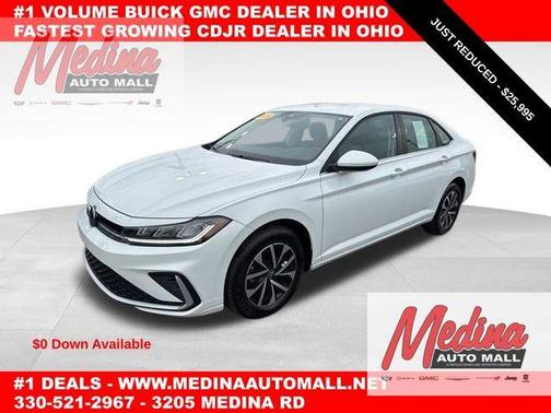 Pure White 2025 Volkswagen Jetta 1.5T S