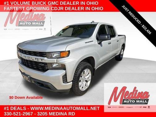 Silver Ice Metallic 2020 Chevrolet Silverado 1500 Custom