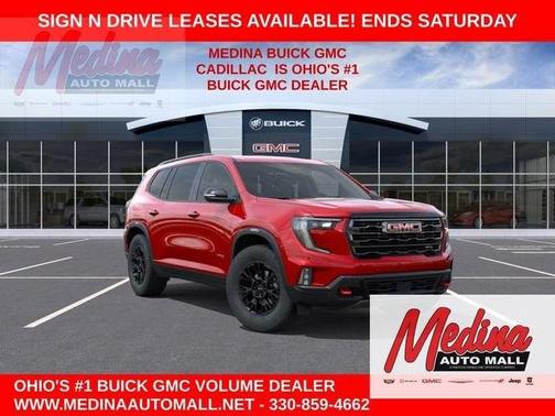 Volcanic Red 2026 GMC Acadia AT4