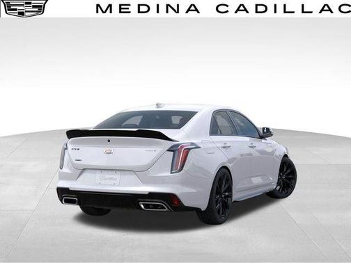 Crystal White Tri-Coat 2025 Cadillac CT4 Sport