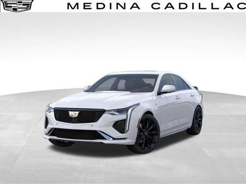 Crystal White Tri-Coat 2025 Cadillac CT4 Sport