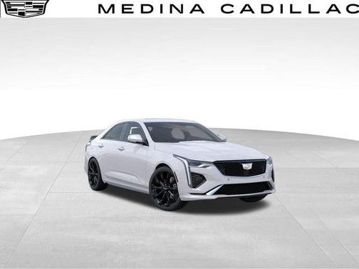Crystal White Tri-Coat 2025 Cadillac CT4 Sport