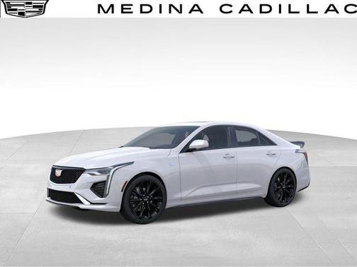 Crystal White Tri-Coat 2025 Cadillac CT4 Sport