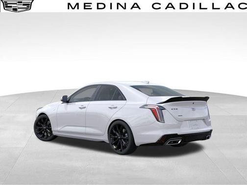 Crystal White Tri-Coat 2025 Cadillac CT4 Sport