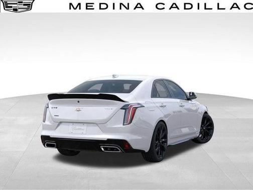 Crystal White Tri-Coat 2025 Cadillac CT4 Sport