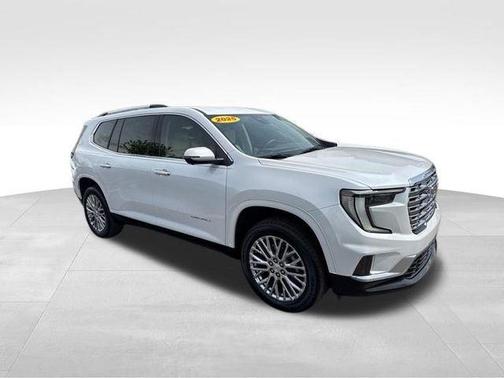 White Frost Tri-Coat 2025 GMC Acadia Denali