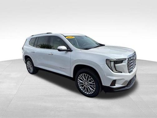 White Frost Tri-Coat 2025 GMC Acadia Denali