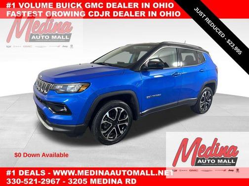Laser Blue 2022 Jeep Compass Limited