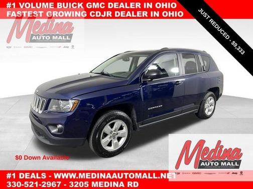 True Blue Pearlcoat 2017 Jeep Compass Sport