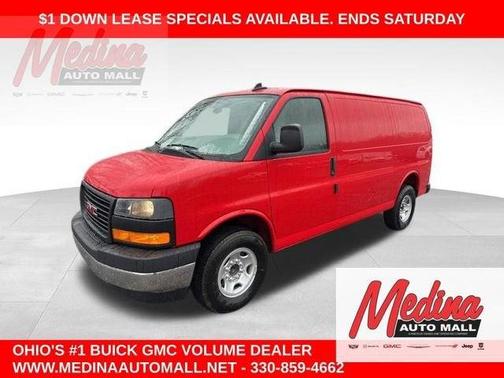 Cardinal Red 2026 GMC Savana 3500 Work Van