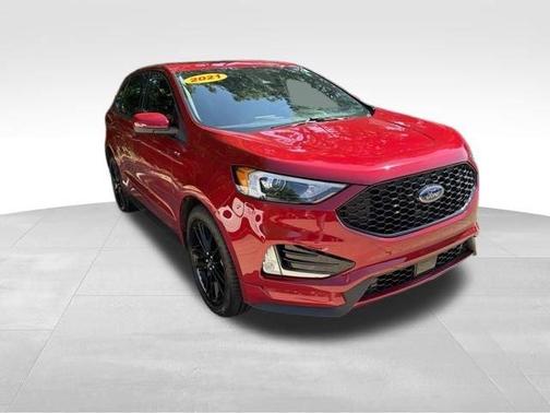 Red Metallic 2021 Ford Edge ST Line