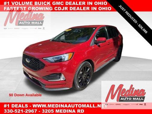 Red Metallic 2021 Ford Edge ST Line