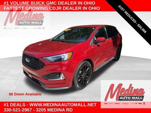 Rapid Red Metallic Tinted Clearcoat 2021 Ford Edge ST Line