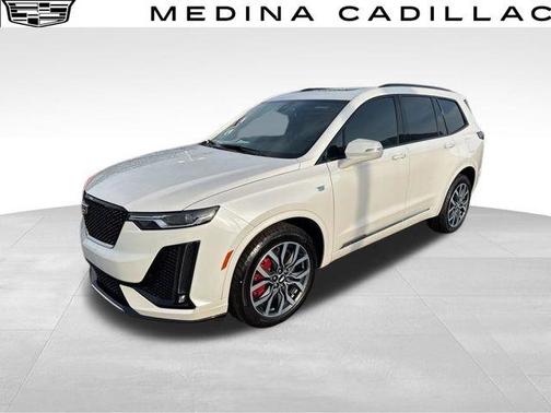Crystal White Tri-Coat 2024 Cadillac XT6 Sport AWD