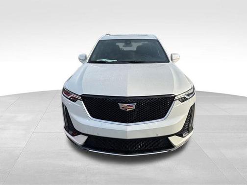 Crystal White Tri-Coat 2024 Cadillac XT6 Sport AWD