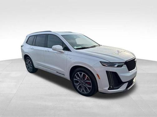 Crystal White Tri-Coat 2024 Cadillac XT6 Sport AWD