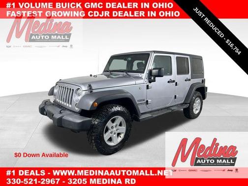 Billet Silver Metallic Clearcoat 2016 Jeep Wrangler Unlimited Sport