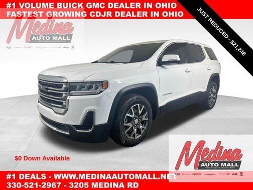 Summit White 2021 GMC Acadia SLE