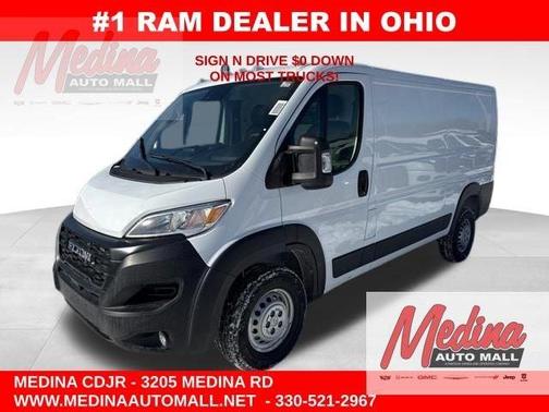 Bright White Clearcoat 2026 RAM ProMaster 1500 Low Roof