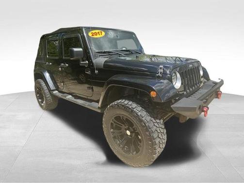 Black Clearcoat 2017 Jeep Wrangler Unlimited Sahara