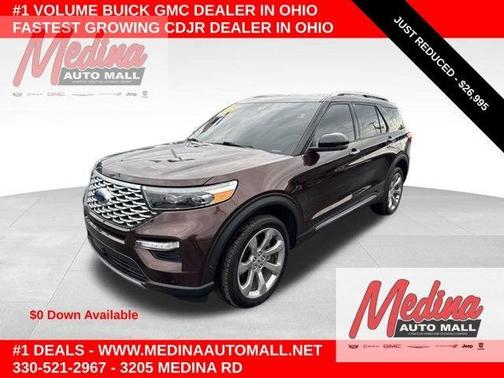 Rich Copper Metallic Tinted Clearcoat 2020 Ford Explorer Platinum