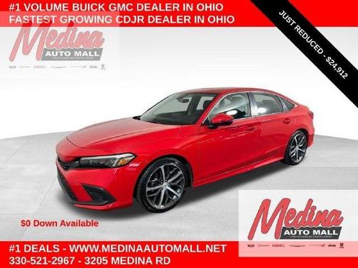 Red Metallic 2024 Honda Civic Touring