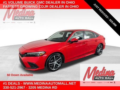 Red Metallic 2024 Honda Civic Touring